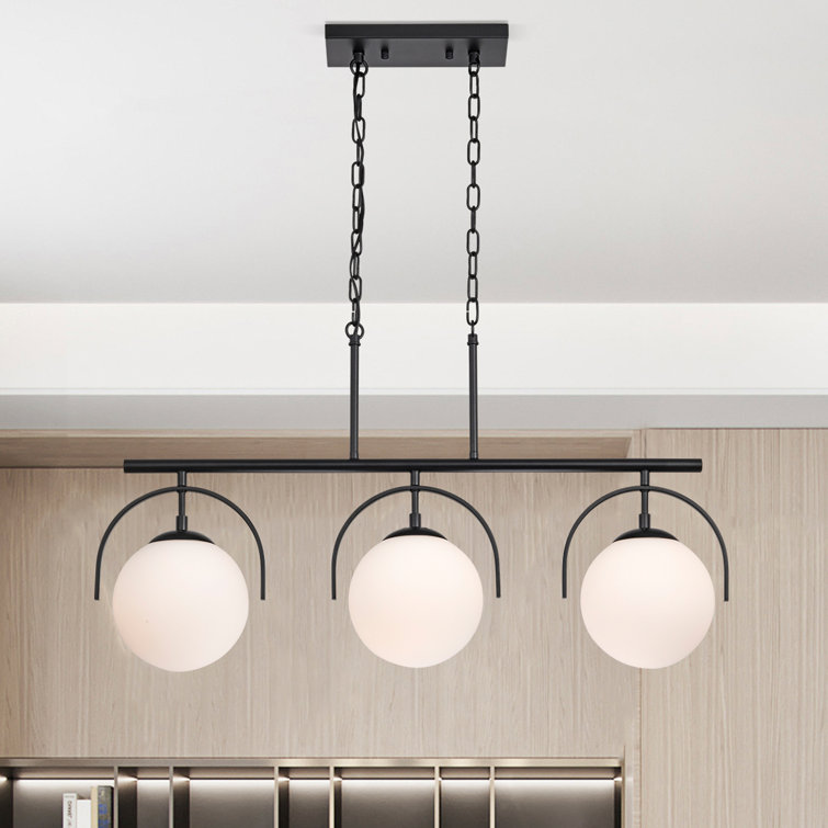 Ivy Bronx Deandrew 3 Light Kitchen Island Globe Pendant Wayfair